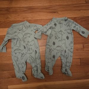Dinosaur twin matching set stretchy comfy fabric